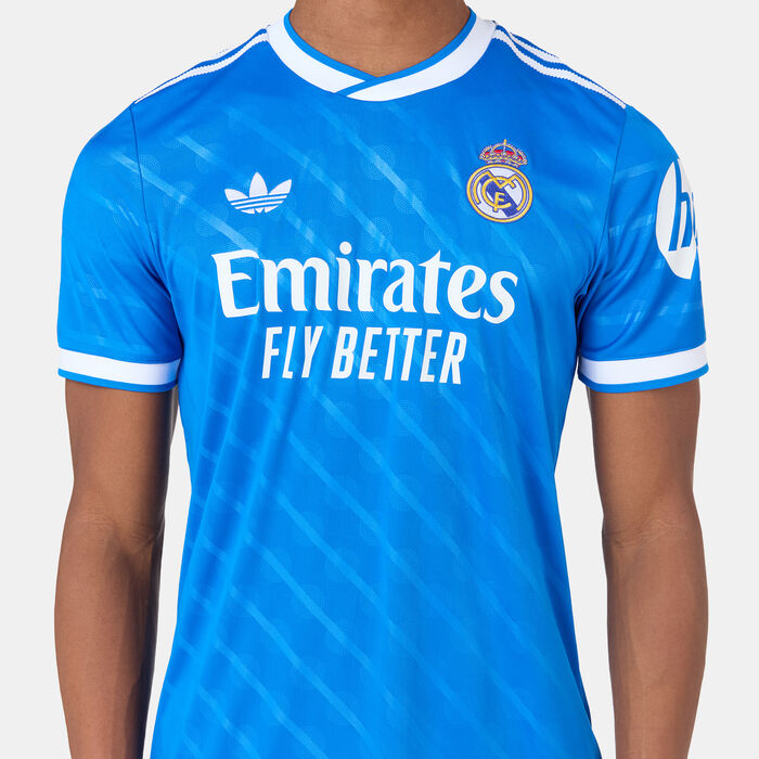 adidas Men's Real Madrid 25/26 Third Replica Football Jersey Blue adidas Men's Real Madrid 25/26 Third Replica Football Jersey Blue image number 3
