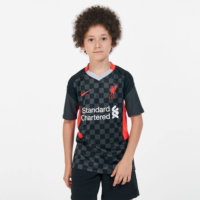 Nike Kids' Liverpool F.C. Breathe Stadium Third Jersey - 2020/21 (Older Kids) Black Nike Kids' Liverpool F.C. Breathe Stadium Third Jersey - 2020/21 (Older Kids) Black image number 0