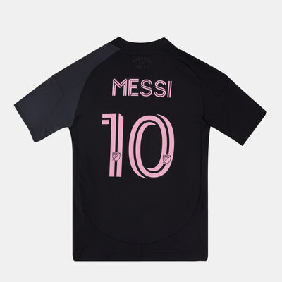 adidas Kids' Inter Miami 25/26 Lionel Messi Away Replica Football Jersey Black
