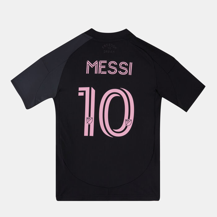 adidas Kids' Inter Miami 25/26 Lionel Messi Away Replica Football Jersey Black adidas Kids' Inter Miami 25/26 Lionel Messi Away Replica Football Jersey Black image number 1