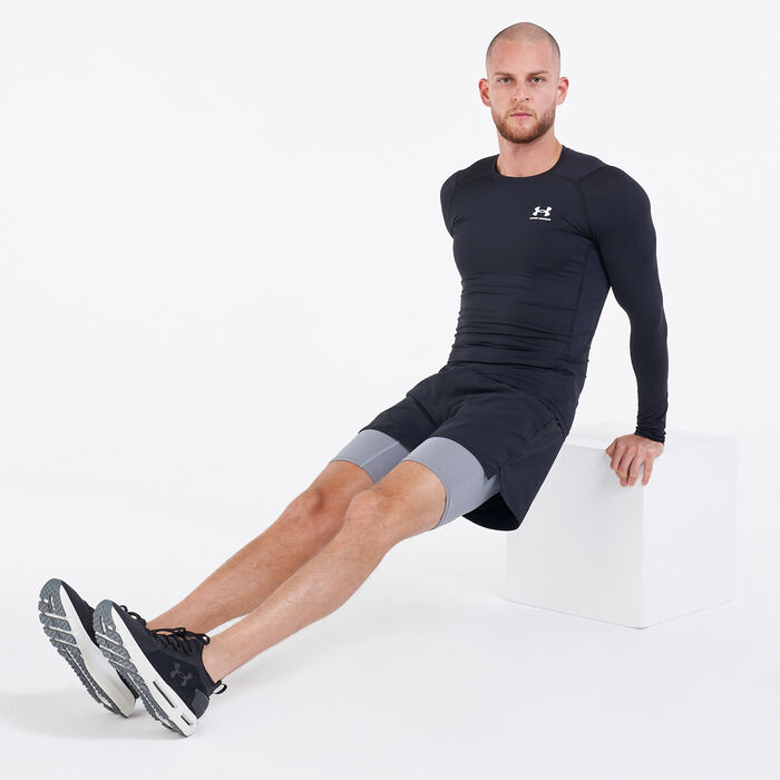 Under Armour Men's HeatGear Armour Training Top Black Under Armour Men's HeatGear Armour Training Top Black image number 2