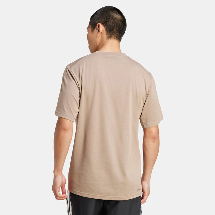 adidas Men's Train Essentials Feelready Training T-Shirt Brown adidas Men's Train Essentials Feelready Training T-Shirt Brown image number 1