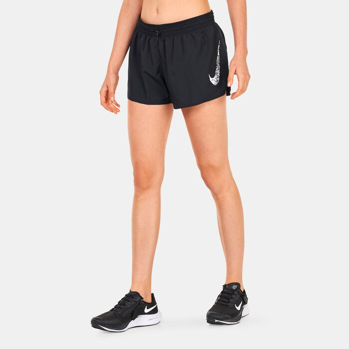 Nike Women's Dri-FIT Swoosh Run Shorts Black image number 0