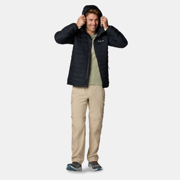 Columbia Men's Powder Lite II Full-Zip Hiking Hoodie Black Columbia Men's Powder Lite II Full-Zip Hiking Hoodie Black image number 2