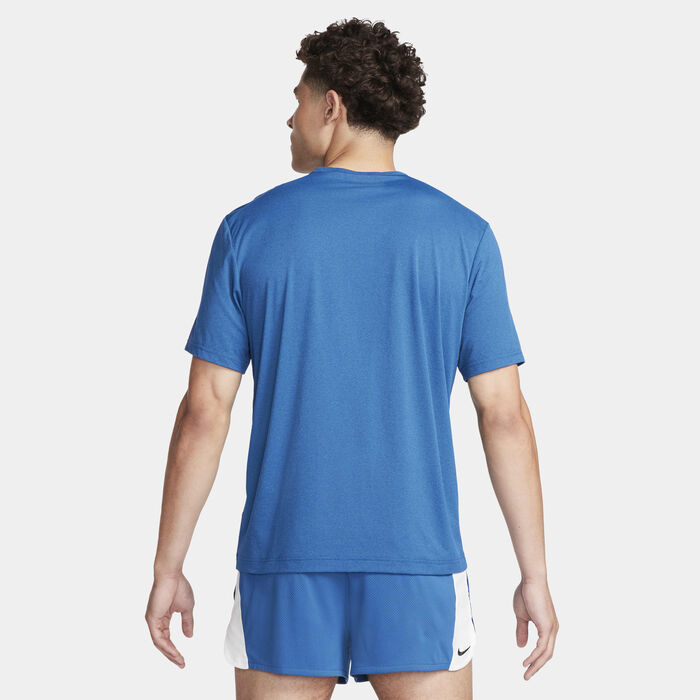Nike Men's Dri-FIT Track Club Running Top Blue Nike Men's Dri-FIT Track Club Running Top Blue image number 1