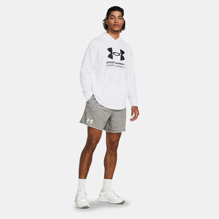 Under Armour Men's Rival Terry Shorts White Under Armour Men's Rival Terry Shorts White image number 2