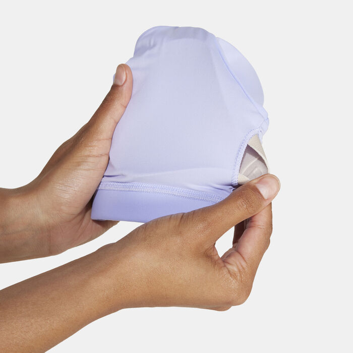 adidas Women's All Me Light-Support Training Sports Bra Blue image number 3