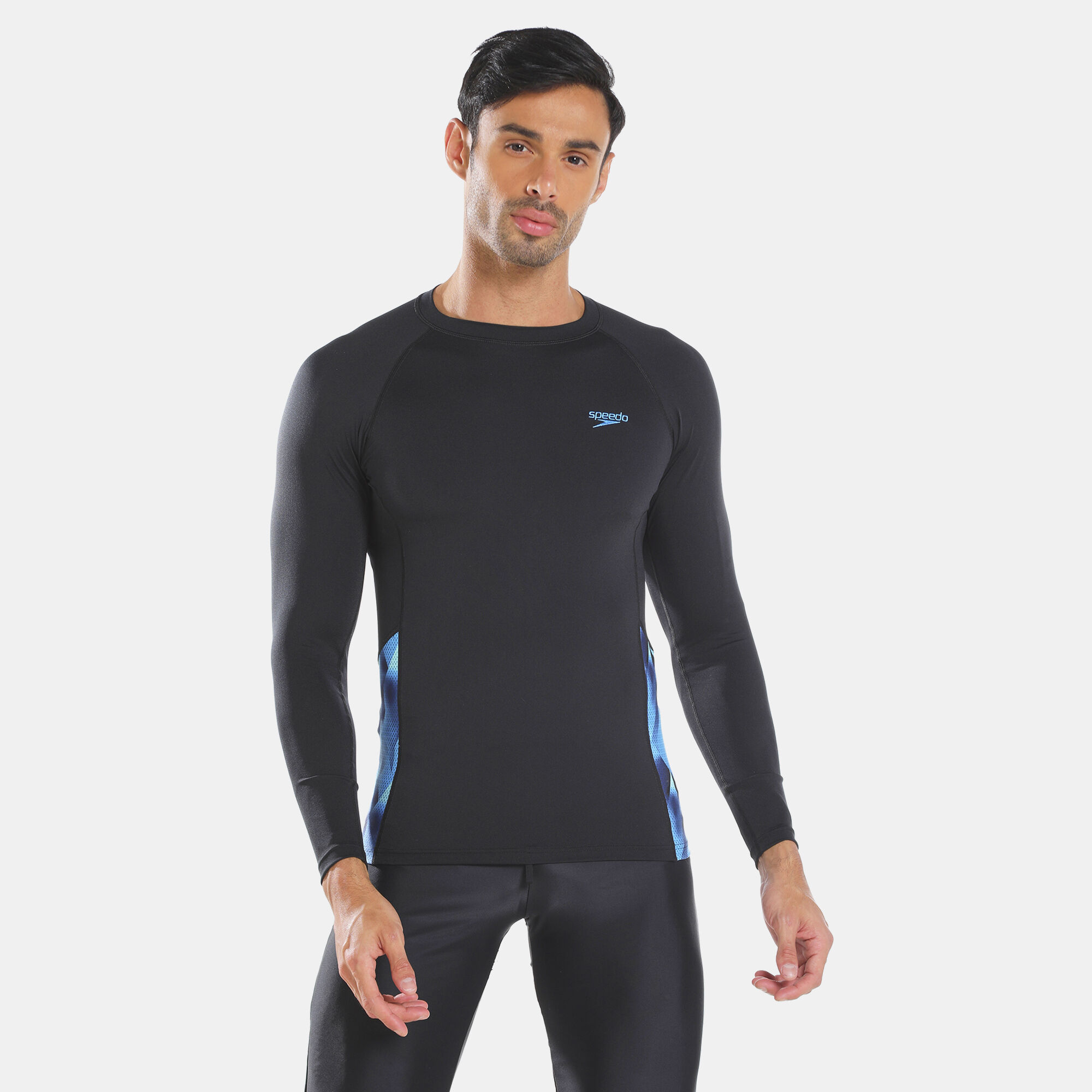 Men's long sleeve swimming top best sale