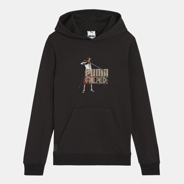 PUMA Kids' x One Piece Hoodie Black PUMA Kids' x One Piece Hoodie Black image number 0