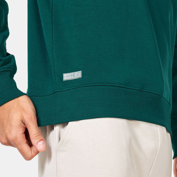 Sun and Sand Sports Men's Interlock Sweatshirt Green Sun and Sand Sports Men's Interlock Sweatshirt Green image number 3