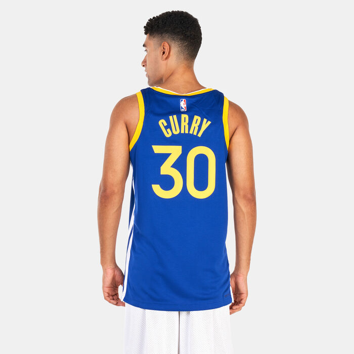 Nike Men’s Golden State Warriors Dri-FIT NBA Icon Edition Swingman Jersey - 2022/23 Blue image number 1