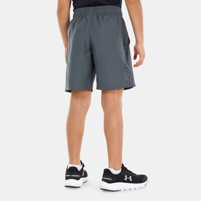Under Armour Kids' UA Woven Graphic Shorts Grey