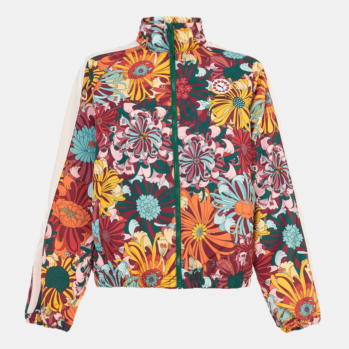PUMA Women's x LIBERTY Allover Print Woven Jacket Multi-Color PUMA Women's x LIBERTY Allover Print Woven Jacket Multi-Color image number 0