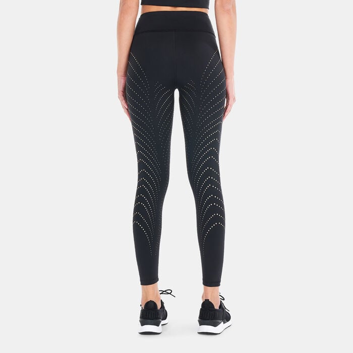 PUMA Women's FOREVER Luxe Graphic Training Leggings Black image number 1