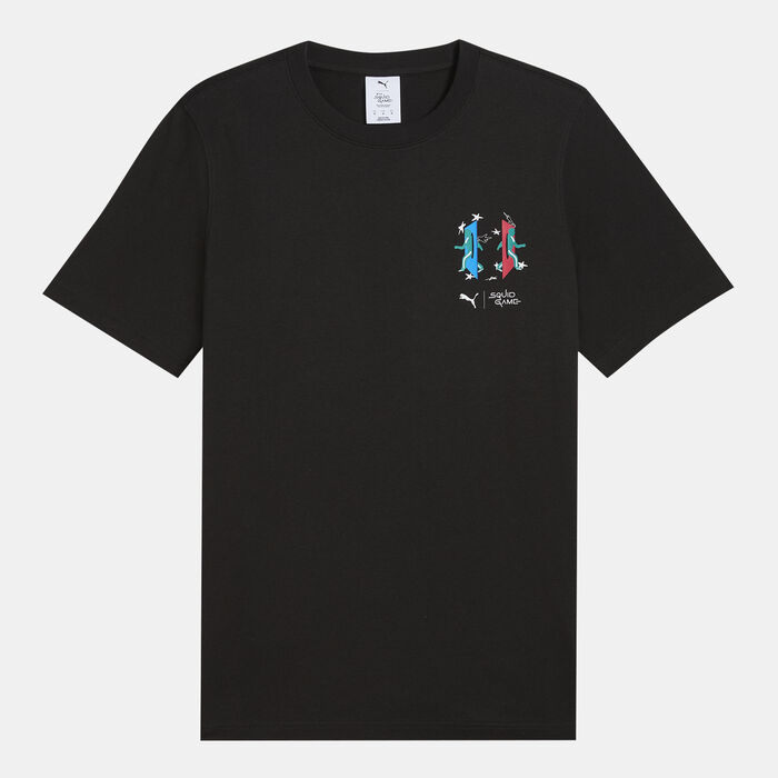 PUMA Men's Squid Game Graphic T-Shirt Black PUMA Men's Squid Game Graphic T-Shirt Black image number 4