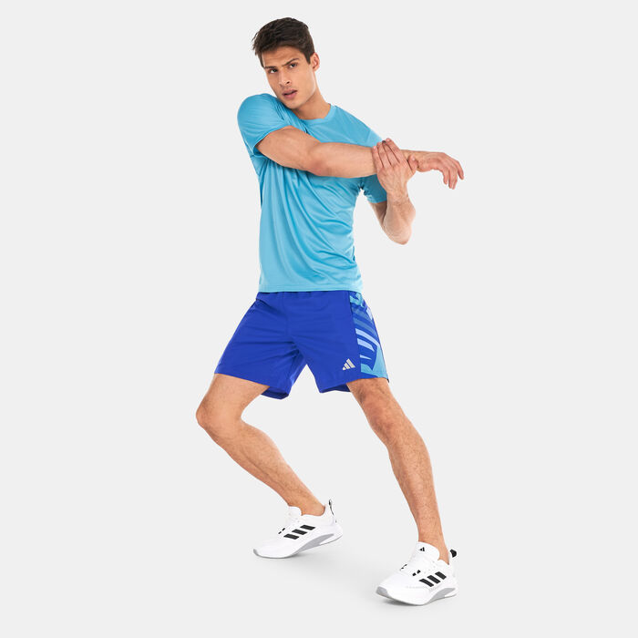 adidas Men's Own the Run Seasonal Shorts Blue adidas Men's Own the Run Seasonal Shorts Blue image number 2