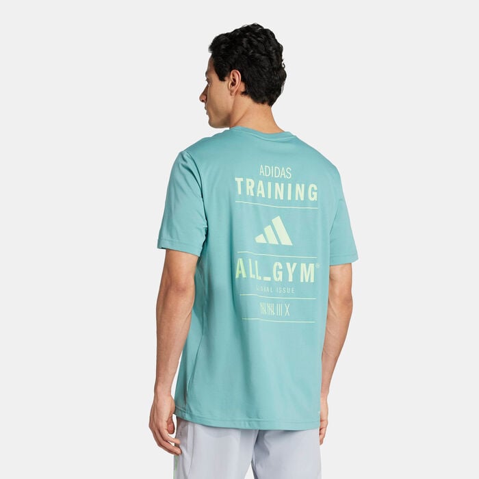adidas Men's Category Graphic Training T-Shirt Green adidas Men's Category Graphic Training T-Shirt Green image number 1
