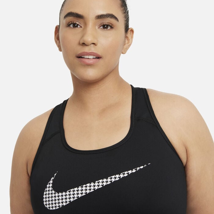 Buy Nike Women's Dri-FIT Swoosh Icon Clash Sports Bra (Plus Size) Black in  KSA -SSS