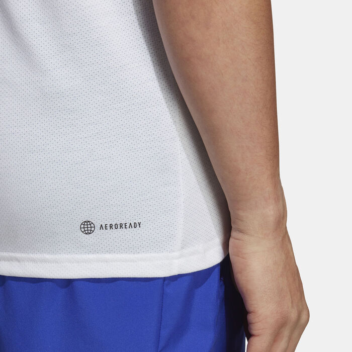 adidas Men's Train Essentials Comfort Training T-Shirt White adidas Men's Train Essentials Comfort Training T-Shirt White image number 3