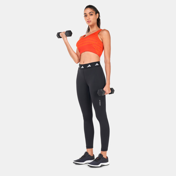 adidas Women's Marimekko AEROKNIT Sports Bra Orange adidas Women's Marimekko AEROKNIT Sports Bra Orange image number 2