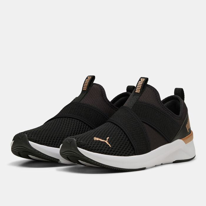 PUMA Women's SOFTRIDE Harli Running Slip-On Shoes Black PUMA Women's SOFTRIDE Harli Running Slip-On Shoes Black image number 1