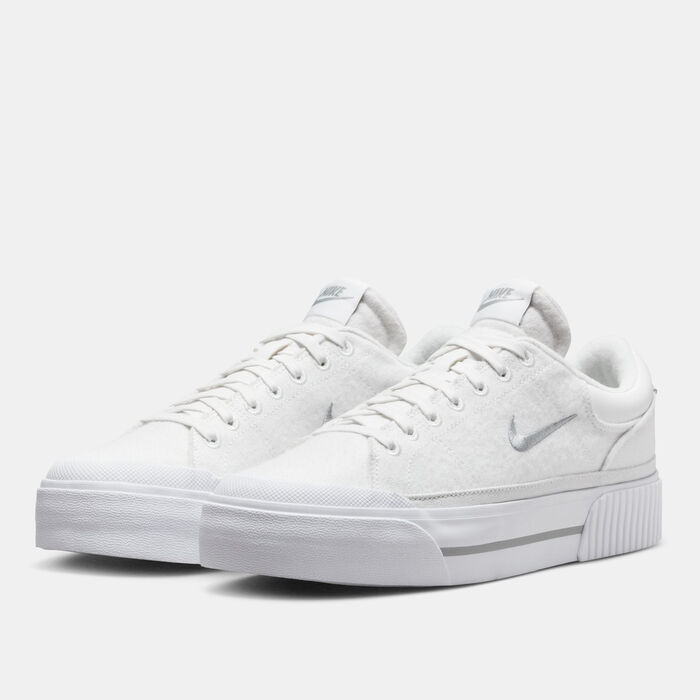 Nike Women's Court Legacy Lift Shoes White Nike Women's Court Legacy Lift Shoes White image number 1