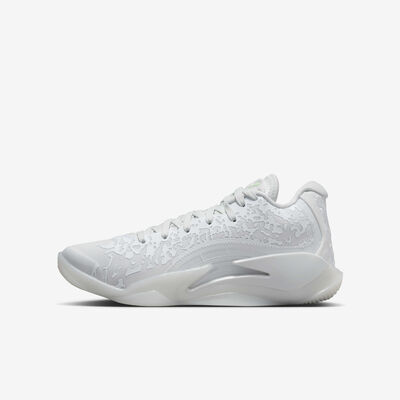 Jordan Kids' Zion 3 Basketball Shoes White Jordan Kids' Zion 3 Basketball Shoes White