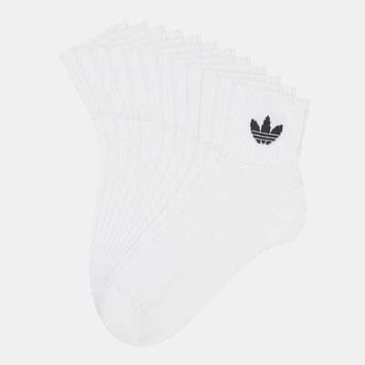 adidas Originals Mid-Cut Crew Socks (3 Pack) White adidas Originals Mid-Cut Crew Socks (3 Pack) White
