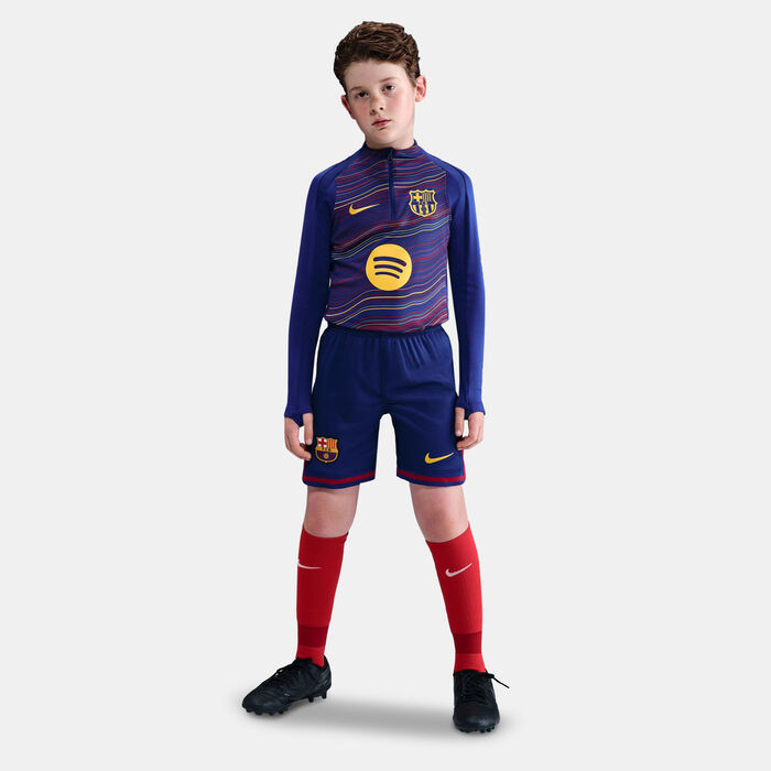 Nike Kids' FC Barcelona 25/26 Home Replica Football Shorts Blue Nike Kids' FC Barcelona 25/26 Home Replica Football Shorts Blue image number 0