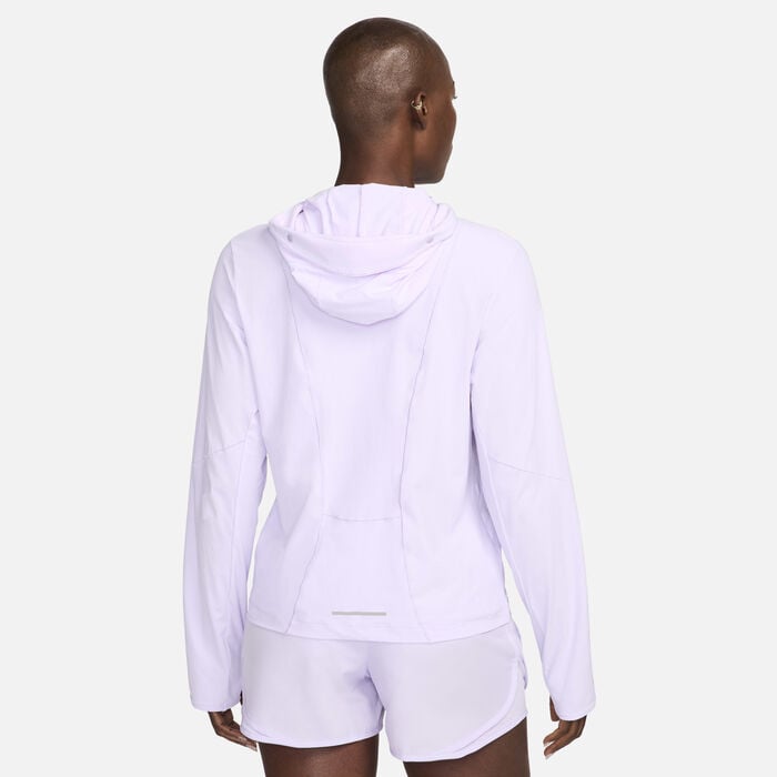 Nike Women's Swift UV Running Jacket Purple Nike Women's Swift UV Running Jacket Purple image number 1