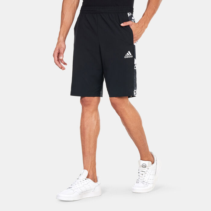 adidas Men's Essentials Brand Love Woven Shorts Black adidas Men's Essentials Brand Love Woven Shorts Black image number 0