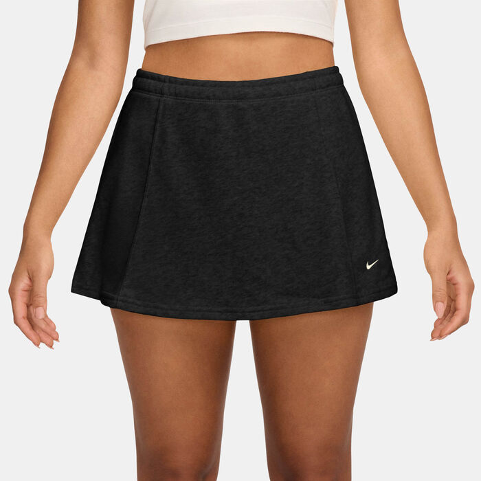 Nike Women's Sportswear Chill Terry Mini Skort Black image number 0