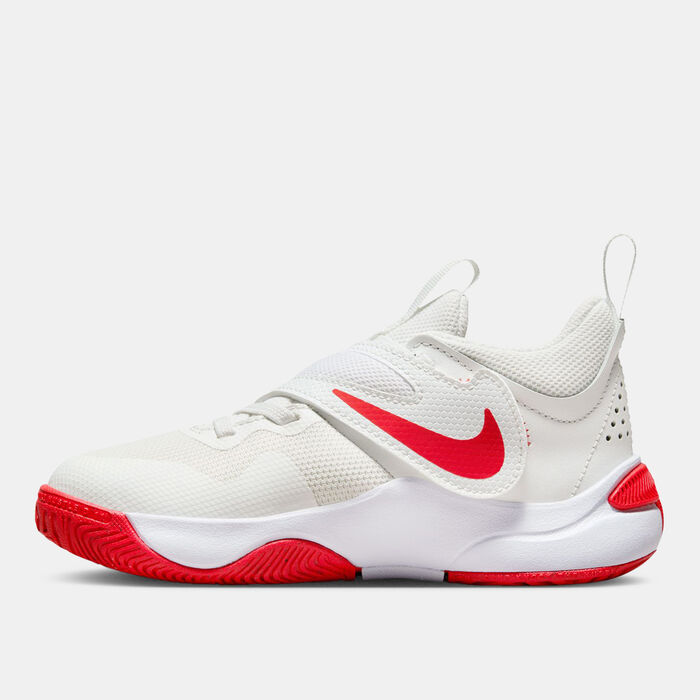 Nike Kids' Team Hustle D 11 Basketball Shoes White image number 2