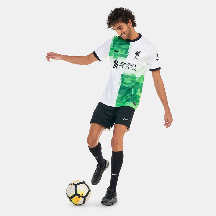 Nike Men's Liverpool F.C. Dri-FIT Stadium Away Football Jersey - 2023/24 White Nike Men's Liverpool F.C. Dri-FIT Stadium Away Football Jersey - 2023/24 White image number 2