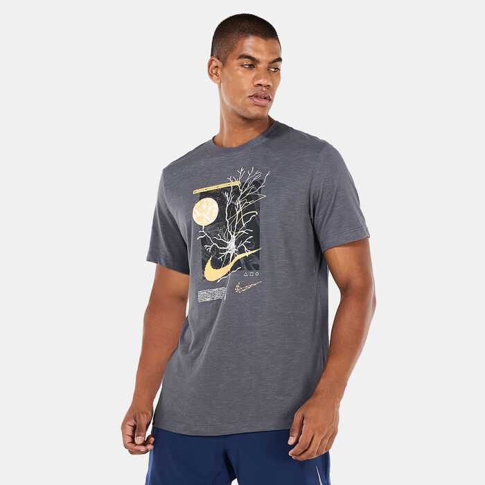 Nike Men's Dri-FIT Wild Clash T-Shirt Grey Nike Men's Dri-FIT Wild Clash T-Shirt Grey image number 0