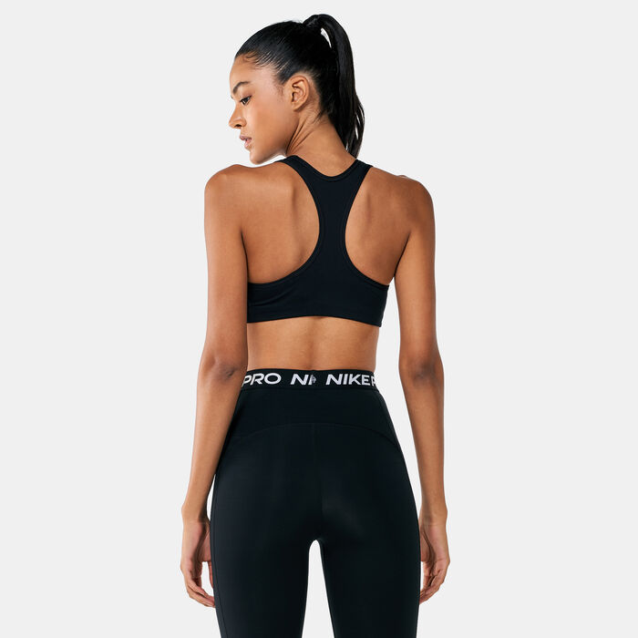 Nike Women's Dri-FIT Swoosh Sports Bra Black Nike Women's Dri-FIT Swoosh Sports Bra Black image number 1