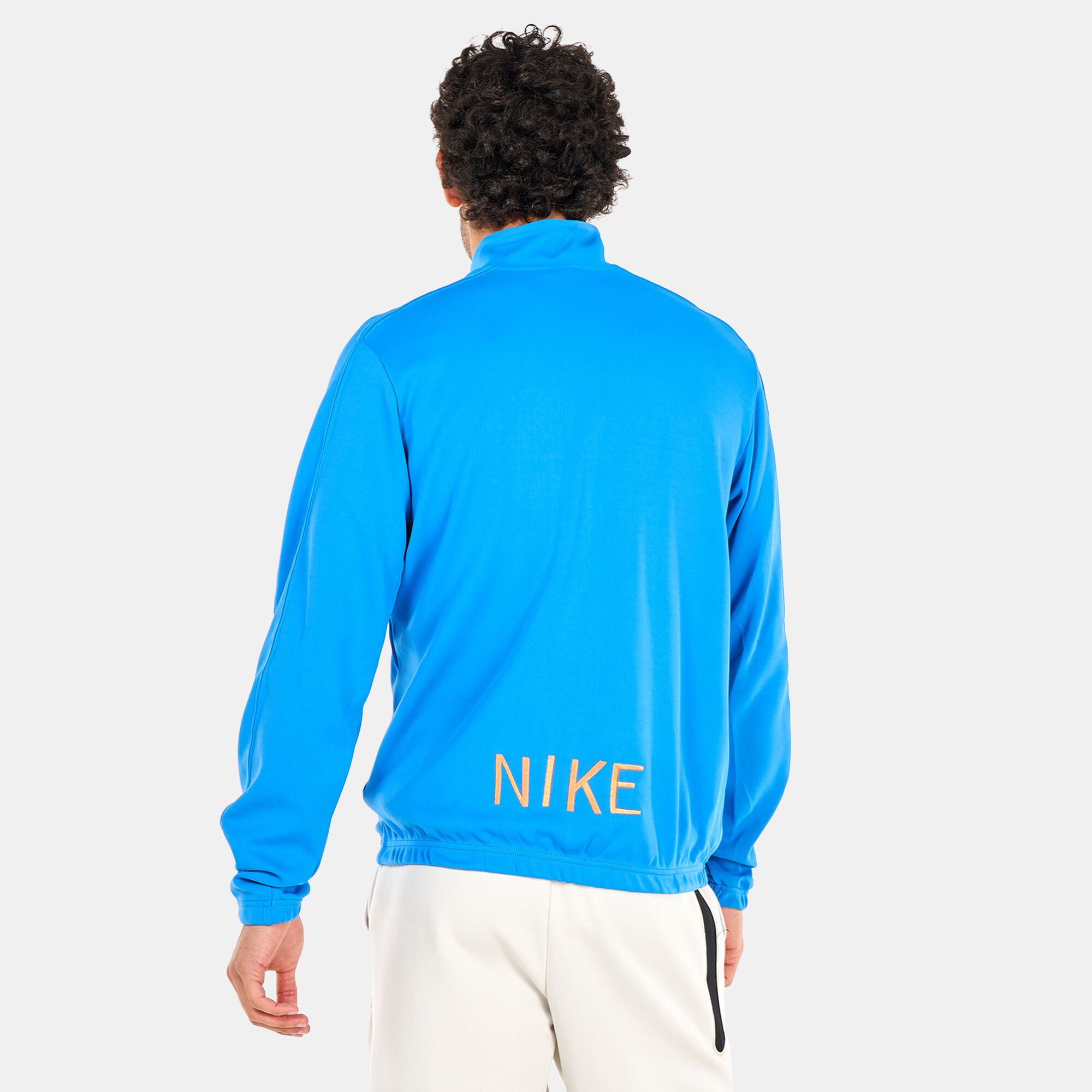 Men s 1 2 Zip Poly Knit Jacket Blue Nike in KSA SSS