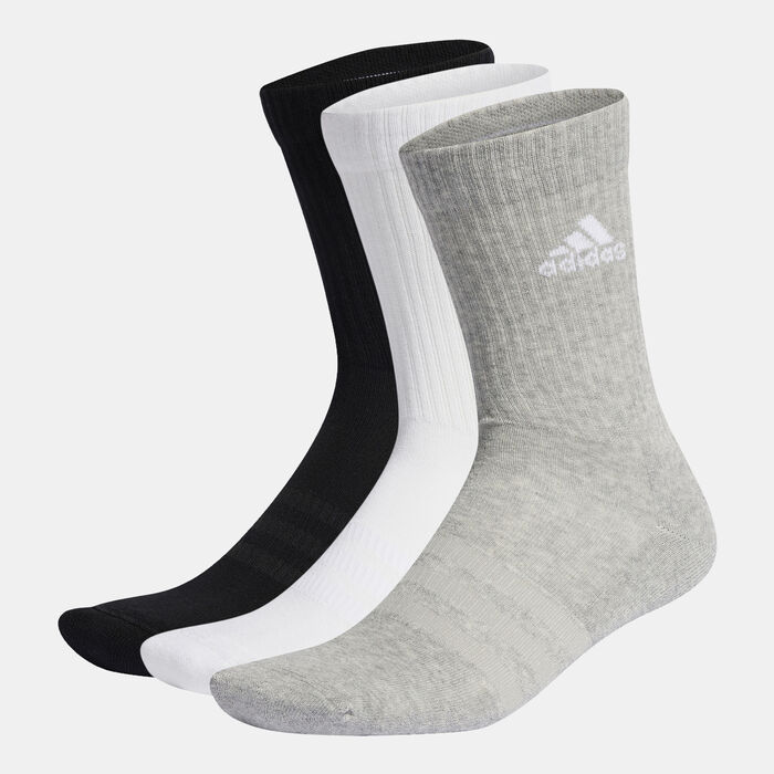 adidas Men's Cushioned Crew Socks (3 Pack) Multi-Color adidas Men's Cushioned Crew Socks (3 Pack) Multi-Color image number 0