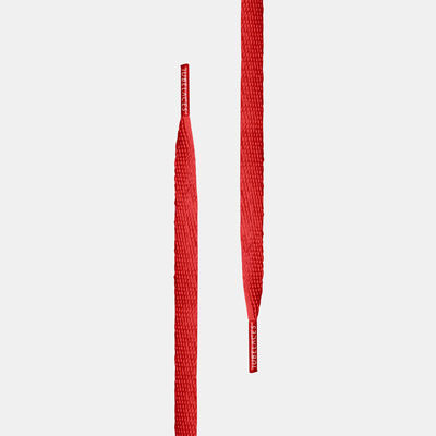 TUBELACES Flat Shoelaces Red TUBELACES Flat Shoelaces Red