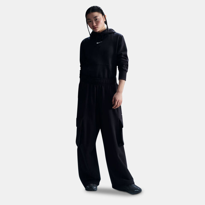 Nike Women's Sportswear Phoenix Fleece Hoodie Black Nike Women's Sportswear Phoenix Fleece Hoodie Black image number 2