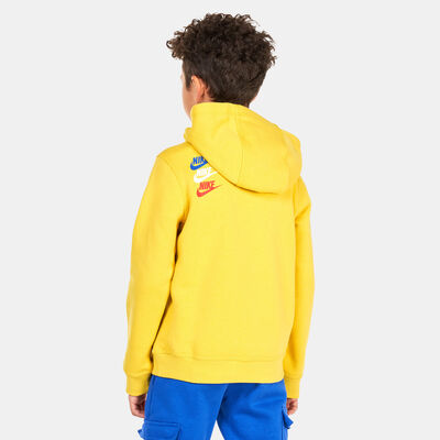Nike Kids' Sportswear Standard Issue Fleece Hoodie (Older Kids) yellow