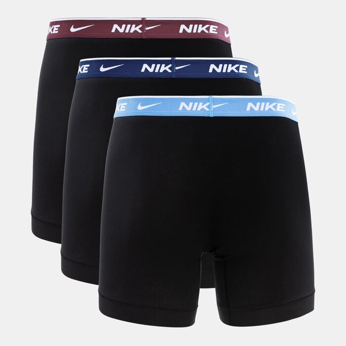 Nike Men's Logo Boxer Briefs (3 Pack) Black Nike Men's Logo Boxer Briefs (3 Pack) Black image number 1