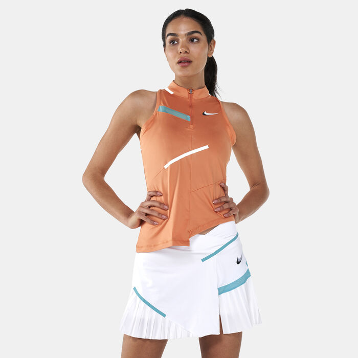 Nike Women's Court Dri-FIT Tank Top Orange Nike Women's Court Dri-FIT Tank Top Orange image number 0