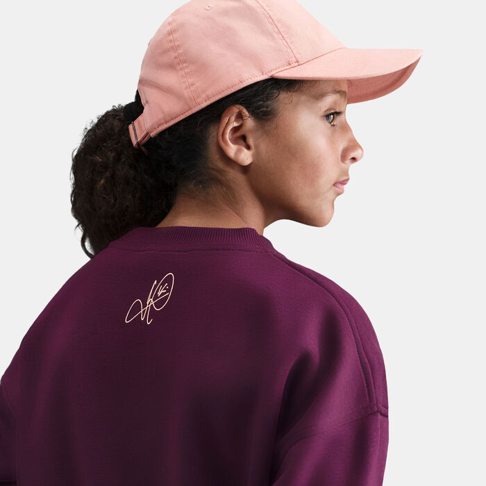 Nike Kids' Kylian Mbappe Sportswear Club Fleece Sweatshirt Pink Nike Kids' Kylian Mbappe Sportswear Club Fleece Sweatshirt Pink image number 5
