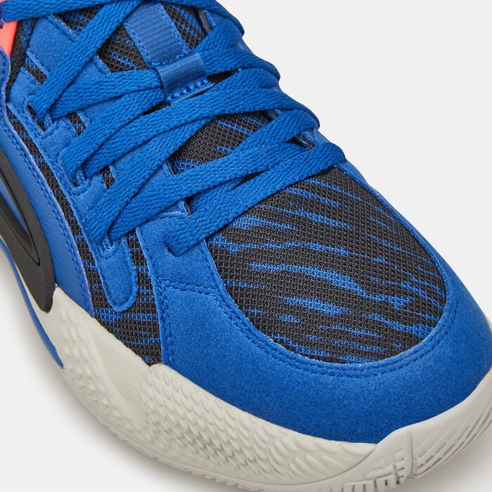 Shop PUMA Men #39 s Clyde #39 s Closet Court Rider Basketball Shoe Blue Online