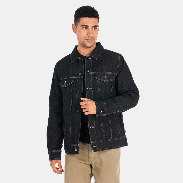 Vans Men's x Stranger Things HFC Jean Jacket Black Vans Men's x Stranger Things HFC Jean Jacket Black image number 0