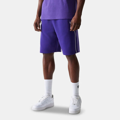 New Era Men's NBA Los Angeles Lakers Piping Graphic Shorts Purple