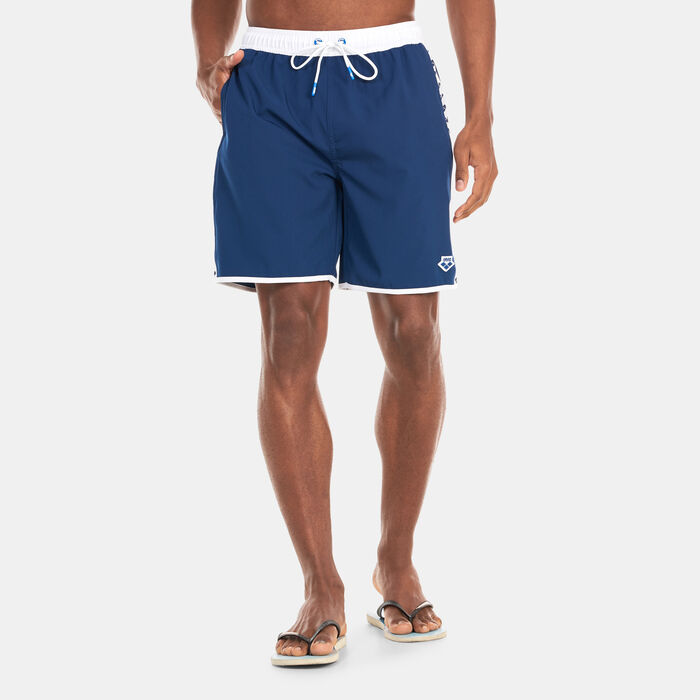 Arena Men's Team Stripe Bermuda Swimming Shorts Blue Arena Men's Team Stripe Bermuda Swimming Shorts Blue image number 0