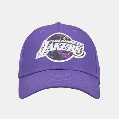 New Era Men's Los Angeles Lakers Print Infill 9FORTY Cap Purple