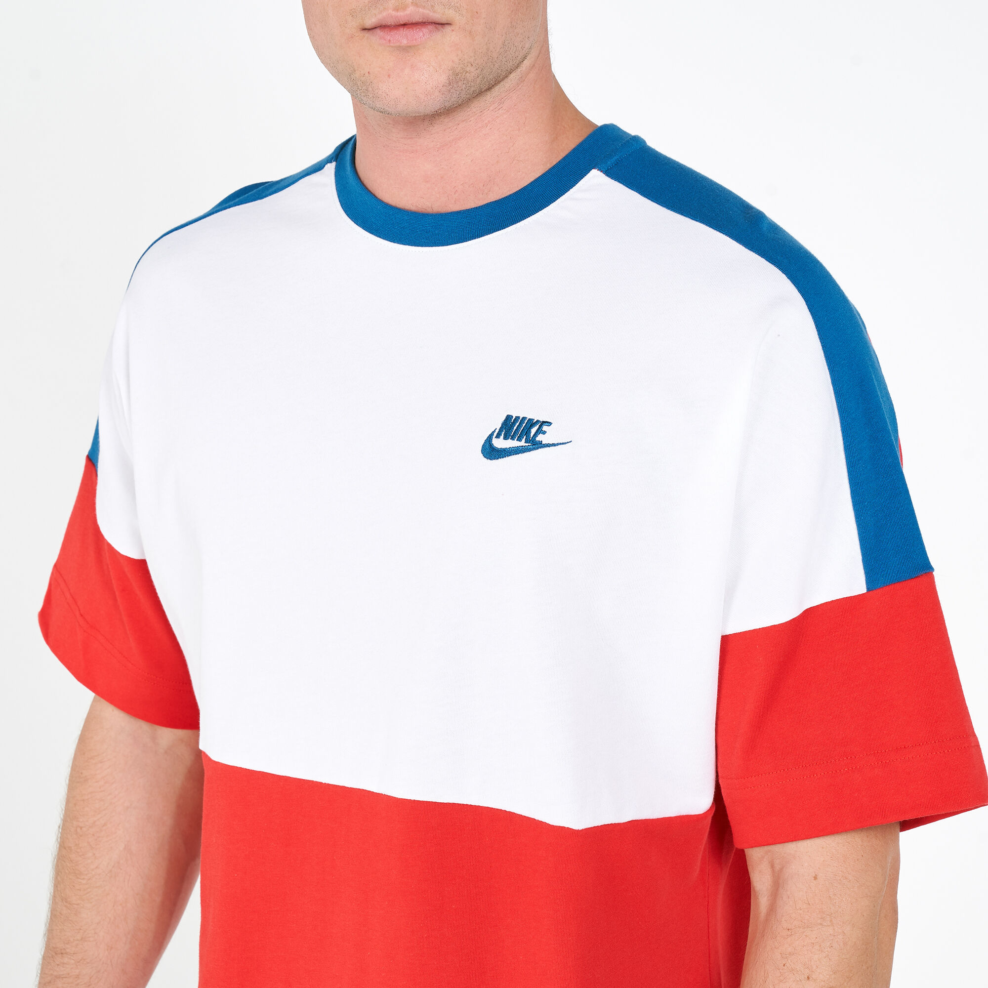 Nike colour block t shirt hotsell
